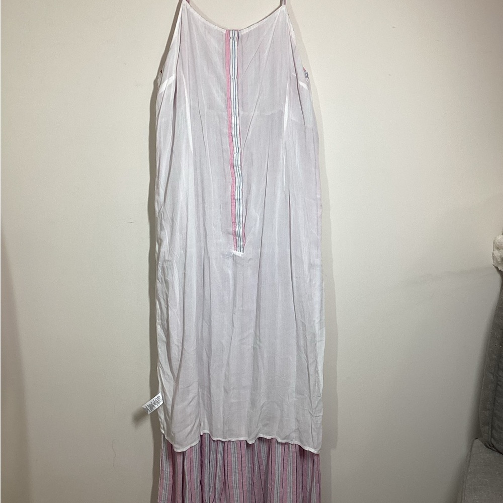 Splendid Pink and White Striped Maxi Dress - Picture 10 of 14